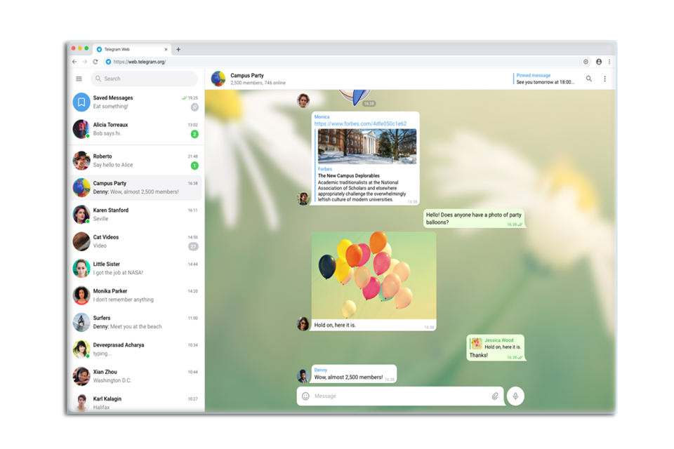 Telegram 网页版